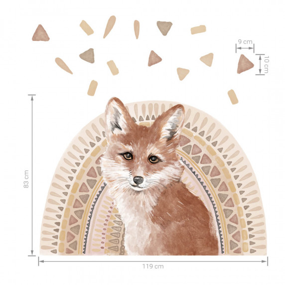 Autocolant perete - vulpe - ANIMALS Fox 