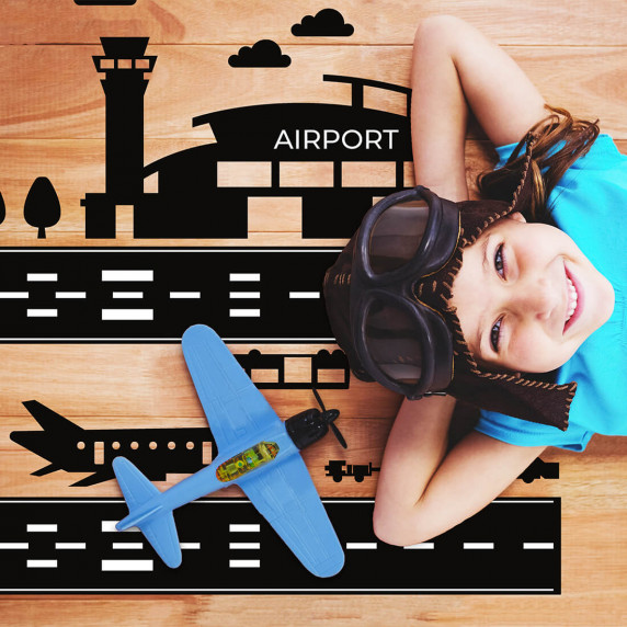 Autocolant podea - aeroport - AIRPORT