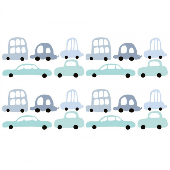 Autocolant perete - mașinuțe - CARS - 18 bucăți