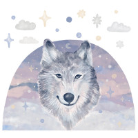 Autocolant perete - lup - ANIMALS Wolf  