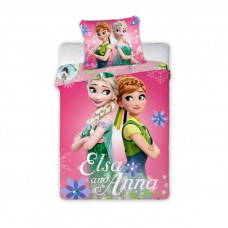 Lenjerie de pat - Anna și Elsa - 135 x 100 cm Preview
