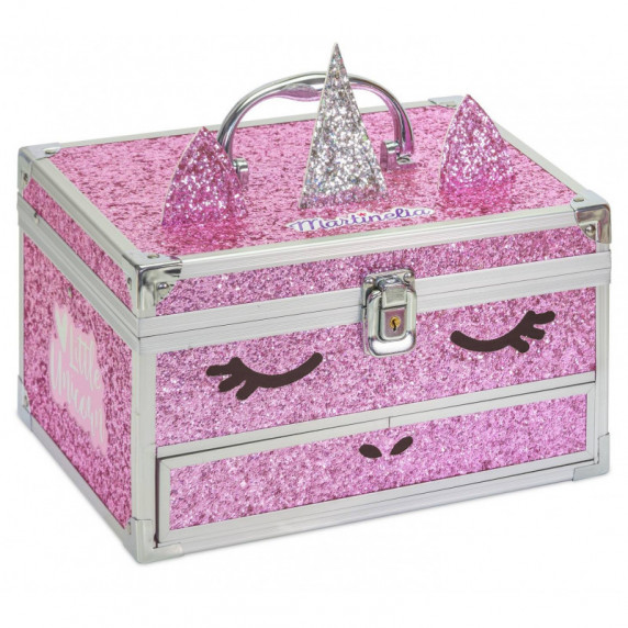 Set machiaj pentru copii în valiză - MARTINELIA - unicorn roz