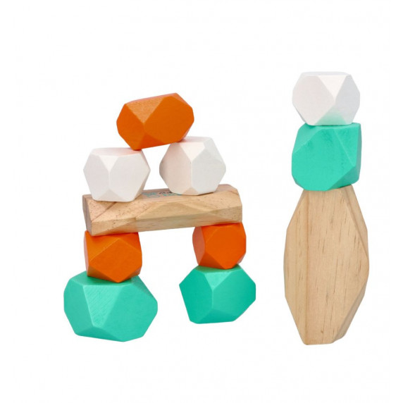 Jucărie de echilibru din lemn -Adam Toys - Balancing Blocks