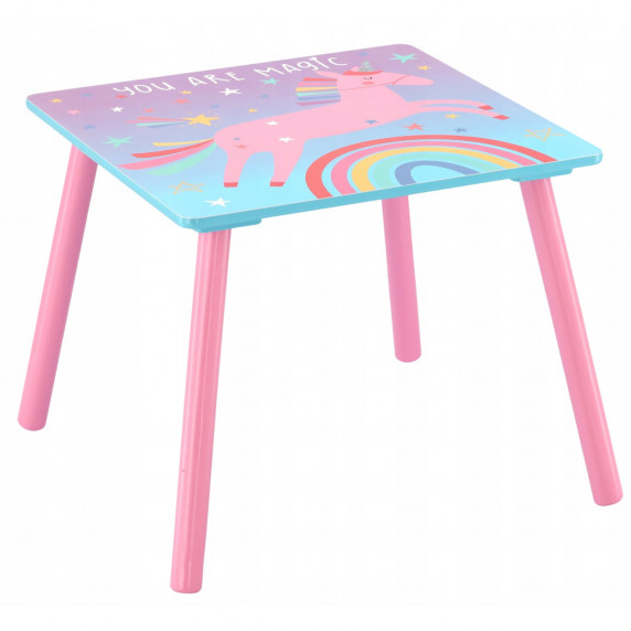 Masă pentru copii cu 2 scaune - Aga - unicorn