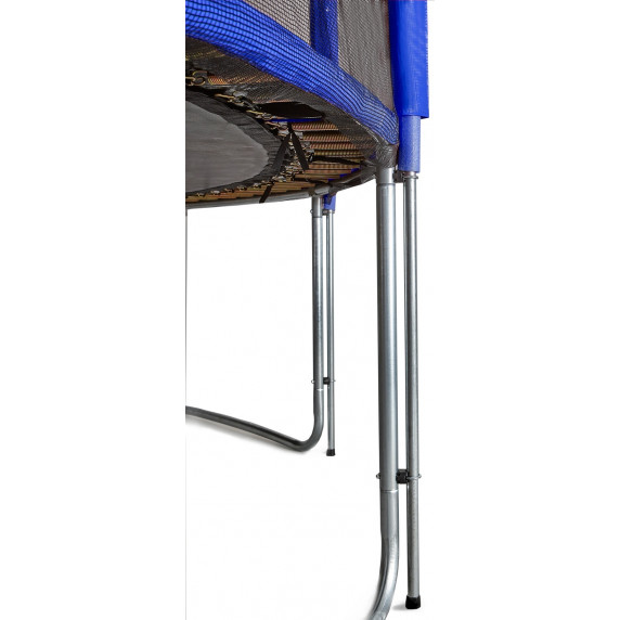Trambulină Aga Sport Pro cu diametrul de 460 cm și plasă de siguranță + scară + buzunar pantofi - albastru