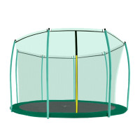 Plasă de siguranță interioară Aga pentru trambulină cu diametrul de 366 cm pe 8 stâlpi - verde închis 