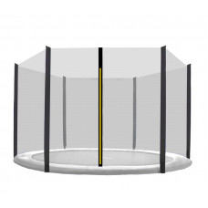 Plasă de siguranță Aga pentru trambulină cu diametrul de 366 cm și 6 stâlpi - neagră Preview