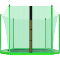 Plasă de siguranță interioară pentru trambuline Aga cu diametrul de 250 cm diametru și 6 stâlpi - verde deschis 