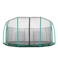 Plasă de siguranță interioară pentru trambulină cu diametrul de 500 cm și 12 stâlpi, negru - AGA 