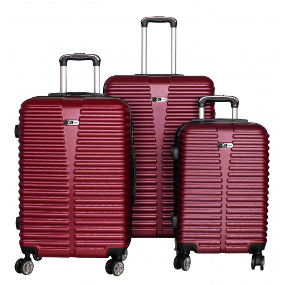 Set troller - roșu burgund - Linder Exclusiv Travel  MC3079 S,M,L