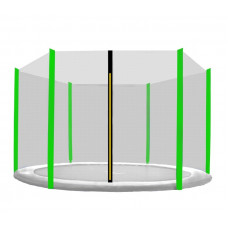 Plasă de siguranță Aga pentru trambulină cu diametrul de 250 cm și 6 stâlpi - verde deschis Preview