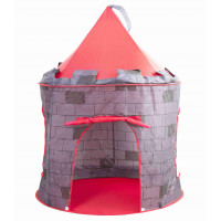 Cort de joacă pentru copii - castel medieval - Aga4Kids MR7016 - gri/roșu 
