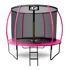 Trambulină cu diametrul de 250 cm și plasă de siguranță interioară cu scară - roz - Aga SPORT EXCLUSIVE Preview