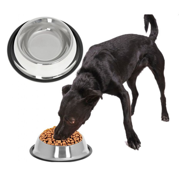 Bolurile metalice pentru hrănire a câinilor  22 cm