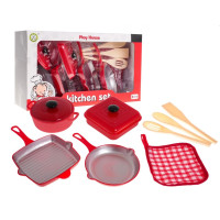 Set bucătar pentru copii cu oale și accesorii - Inlea4Fun KITCHEN SET 