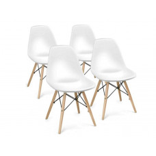 Set scaune - 4 bucăți - alb - AGA MRWCH-1W Preview