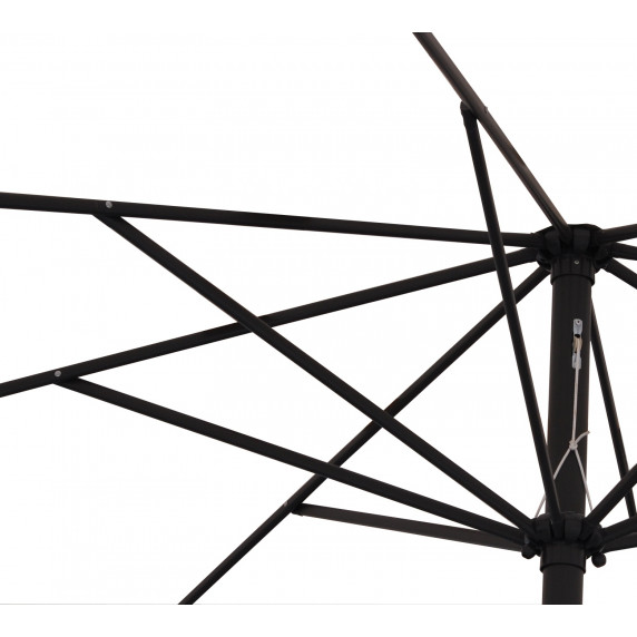Umbrelă soare, model pătrat - gri închis - 250 cm - LINDER EXCLUSIV