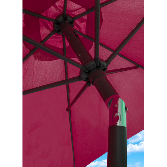 Umbrelă soare - 250 cm - roșu - Linder Exclusiv KNICK