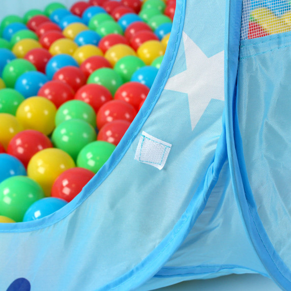 Cort de joacă pentru copii cu mingi - Kiduku - albastru
