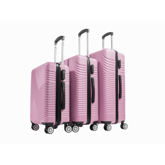 Set troler - Aga Travel MR4654 Pink - roz