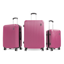 Set troler - Aga Travel MR4652 Pink - roz 
