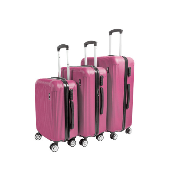 Set troler - Aga Travel MR4652 Pink - roz