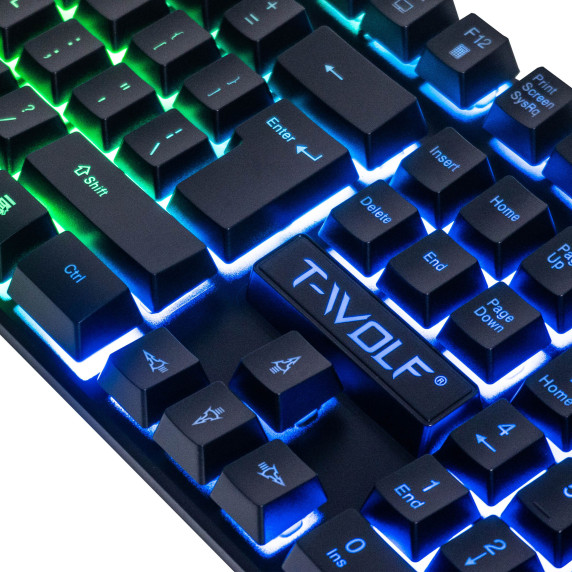 Tastatură gaming iluminată + mouse - AGA MR1567