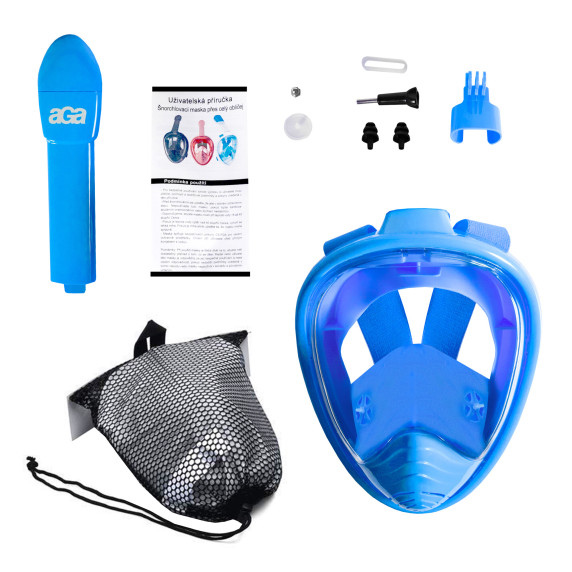 Mască de snorkeling - mărime XS - AGA DS1111BLU - albastru