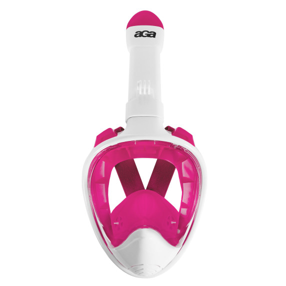Mască de snorkeling L/XL -  AGA DS1113WH - Alb/Roz