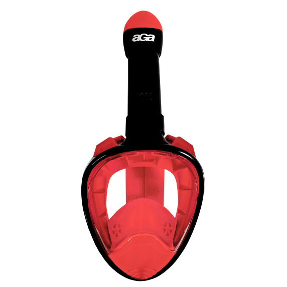 Mască de snorkeling S/M - AGA DS1121R-BL - Negru/Roșu