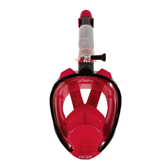 Mască de snorkeling Full Face - S/M - roșu - Snorkeling DS1132R