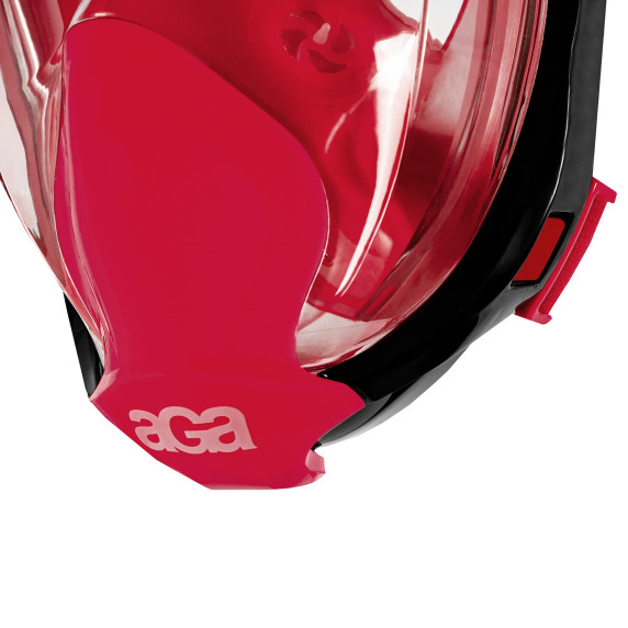 Mască de snorkeling Full Face - S/M - roșu - Snorkeling DS1132R