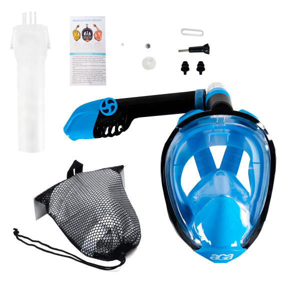 Mască de snorkeling - L/XL - albastru - Snorkeling DS1133BLU