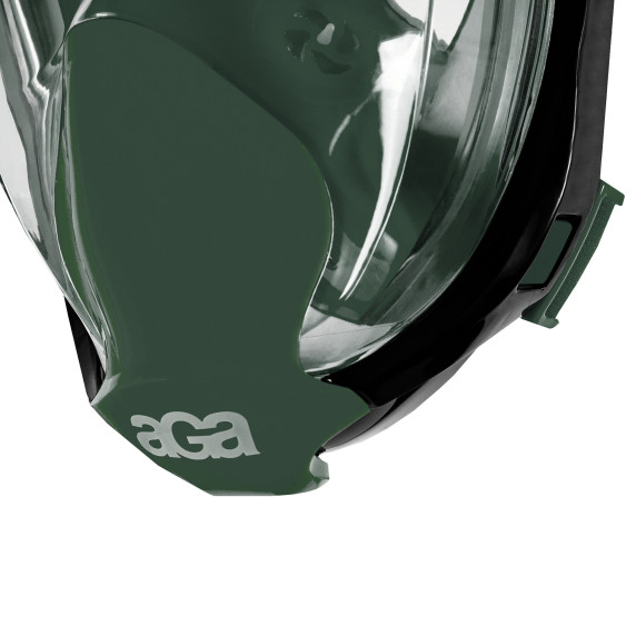 Mască de snorkeling - L/XL - verde închis - Snorkeling  DS1133DGR Aga