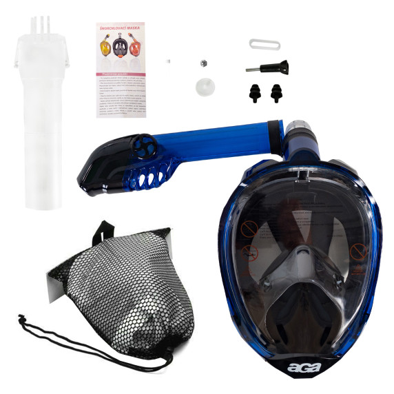 Mască de snorkeling - L/XL - albastru închis - Snorkeling DS1133DBLU