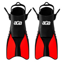 Labe înot - mărimea 38-42 - Negru/Roșu - AGA DS1212R  