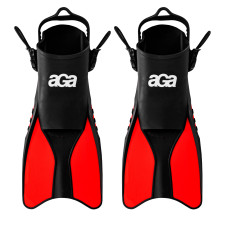 Labe înot - mărimea 42.5-47 - negru/roșu - AGA DS1213R 