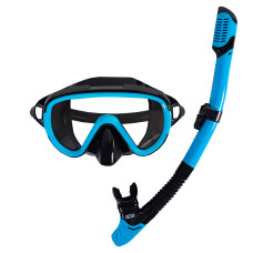Set scufundări - mască și snorkel - negru/albastru - M8+S6 AGA DS1310BL-BLU 