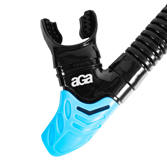 Set scufundări - mască și snorkel - negru/albastru - M8+S6 AGA DS1310BL-BLU