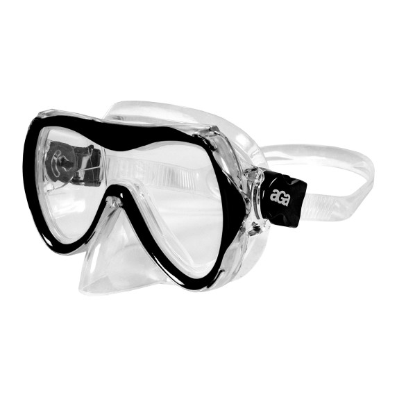 Set scufundări - mască și snorkel - negru - M8+S6 AGA DS1310BL