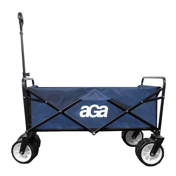Cărucior pliabil pentru ștrand sau camping - AGA MR4611-darkblue - albastru închis