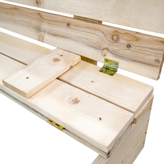 Loc de joacă din lemn cu copertină pentru copii - 120 x 120 cm AGA - Gri