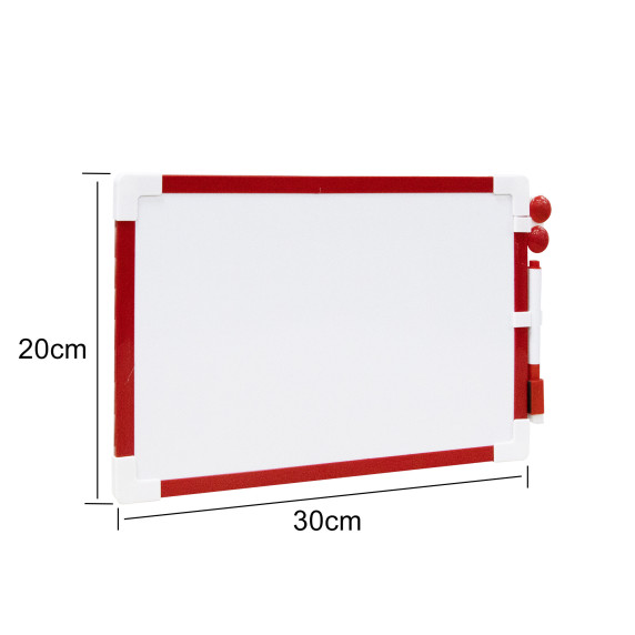 Tablă magnetică - 20x30 cm - roșu - AGA MRMB110-Red