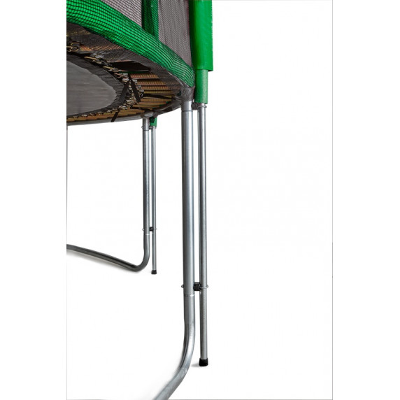 Trambulină 400 cm cu plasă de protecție exterioară - verde închis - AGA SPORT PRO 
