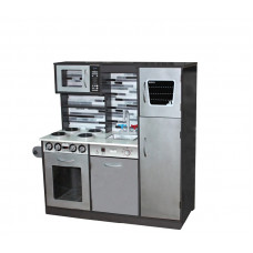 Bucătărie pentru copii cu frigider, cuptor, chiuvetă, inox, Harmony, Aga4kids  MR6036 Preview