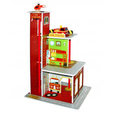 Stație pompieri cu mașină și elicopter, Fire Station Aga4Kids Preview