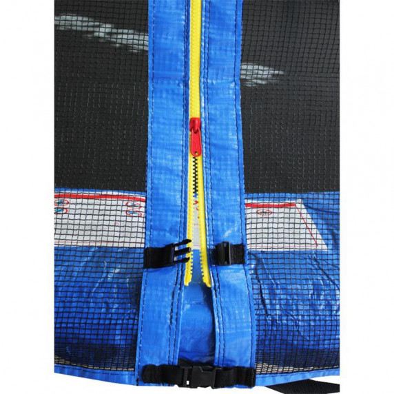 Trambulină cu diametrul de  305 cm, plasă de protecție exterioară și scară - AGA SPORT PRO MRP1010DARKBLUE - albastru