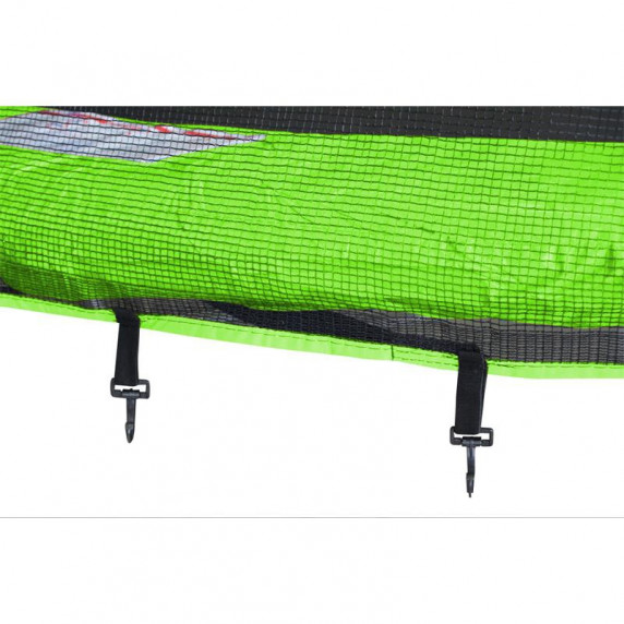 Trambulină Aga Sport Pro cu diametrul de 366 cm și plasă de siguranță externă - verde deschis