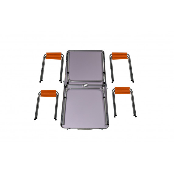Set camping pliabil - portocaliu - AGA MR4100-ORANGE