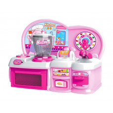 Bucătărie jucărie din plastic, cu blender, roz, Aga4kids Preview